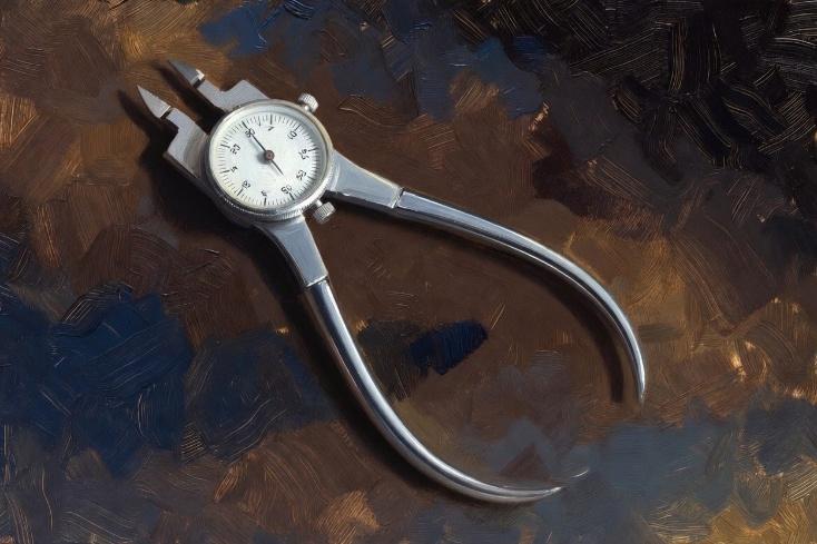 The silver caliper