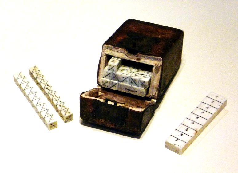 Napier's rods showing diagonal cells