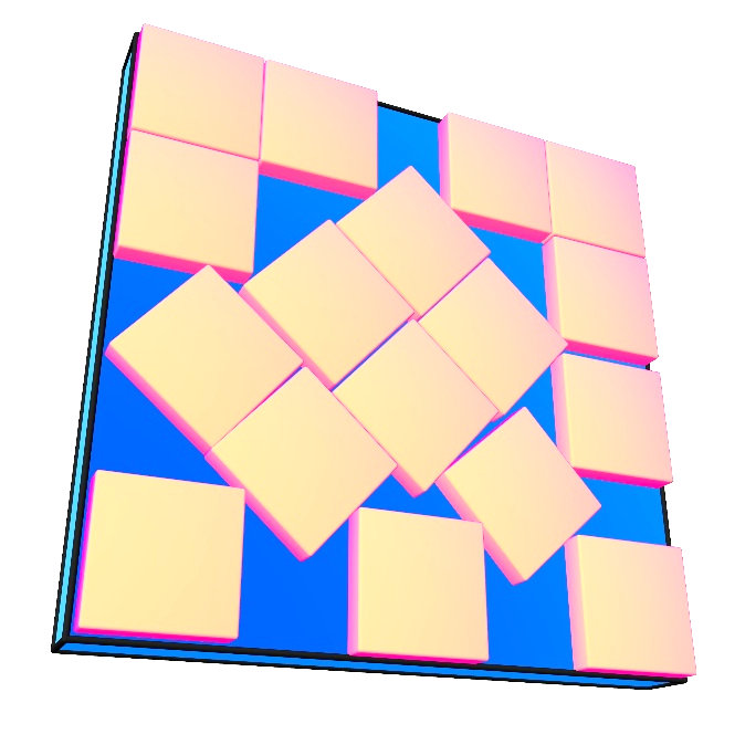 Optimal asymmetric packing of 17 squares